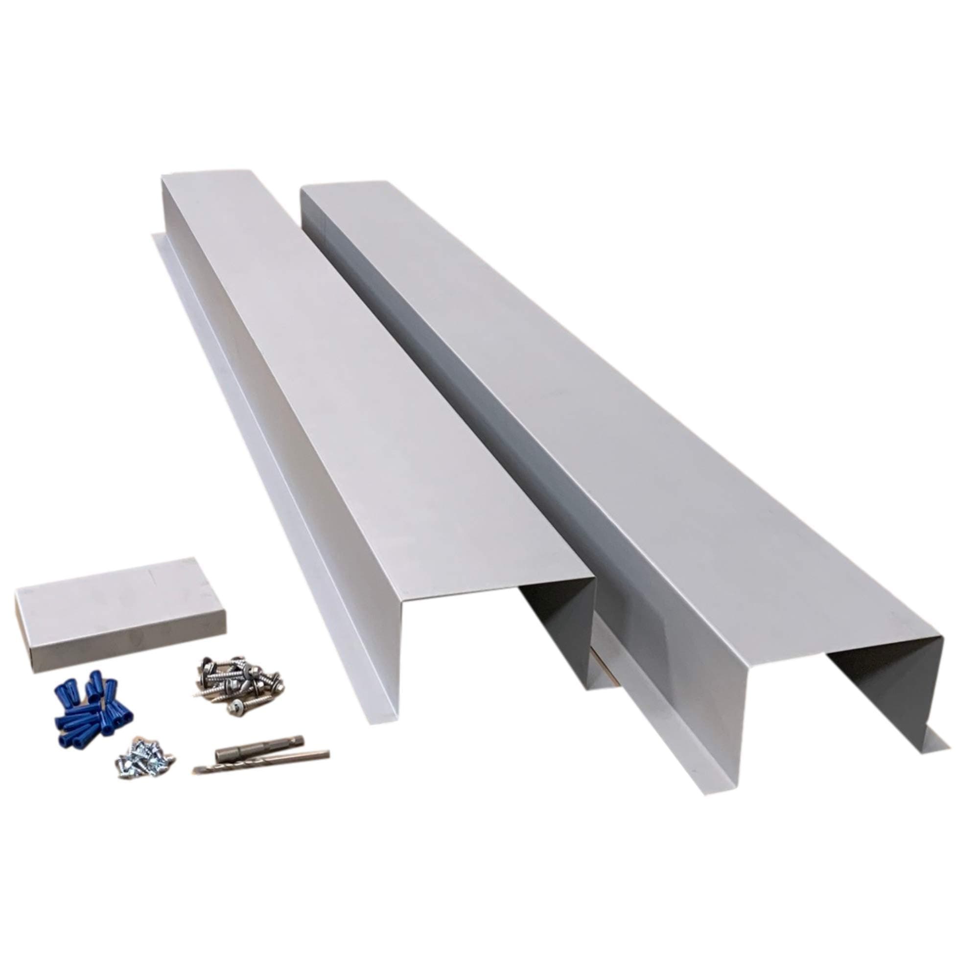 EAGLE 1 Metal Line Set Cover Kit for Mini Split and Central Air Conditioner & Heat Pump (Multiple Sizes and Colors) (4x4, Paintable Steel)