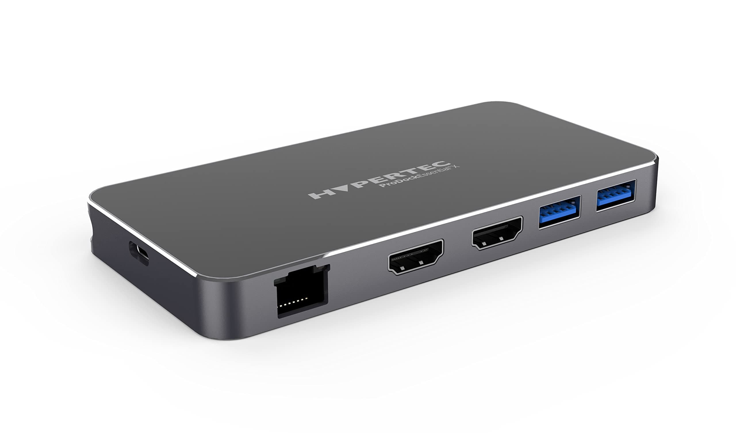 HypertecProDockEssential X1 Universal USB-C Dock, Dual HDMI, 8K Single Display (Windows) / 4k Dual Display, 2 x USB-A 3.0, 1 x USB-C, Gigabit Ethernet, 100W Power Delivery