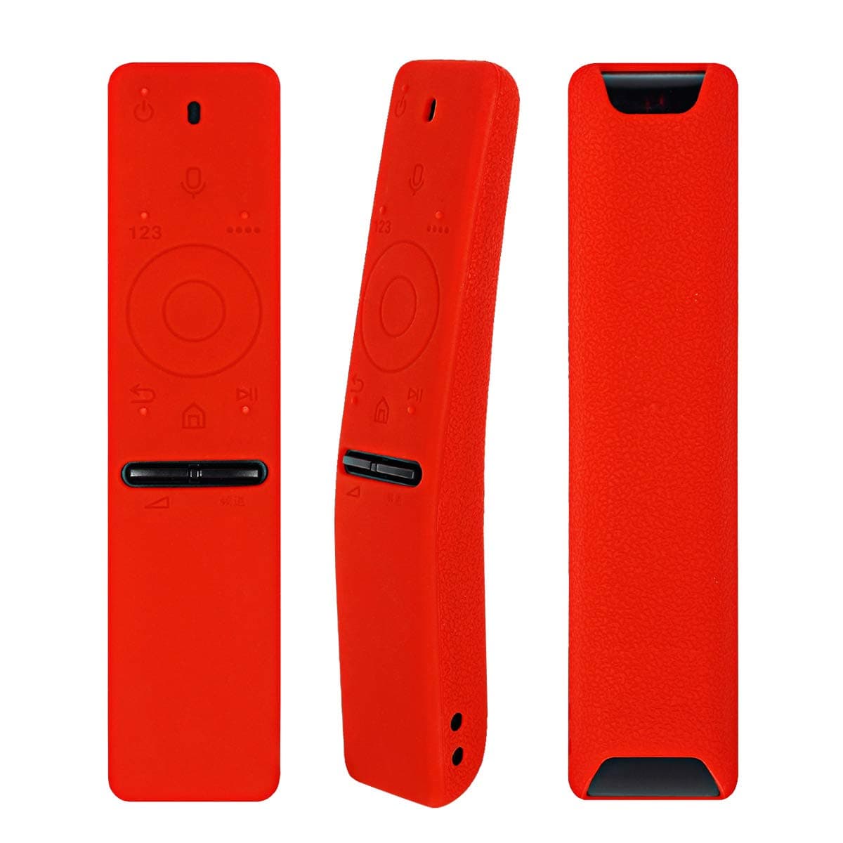 CHUNGHOP Red Shockproof Washable Protective Case Cover With Hand Strap For Samsung BN59-01241A BN59-01260A BN59-01259E BN59-01266A Smart TV Remote Control