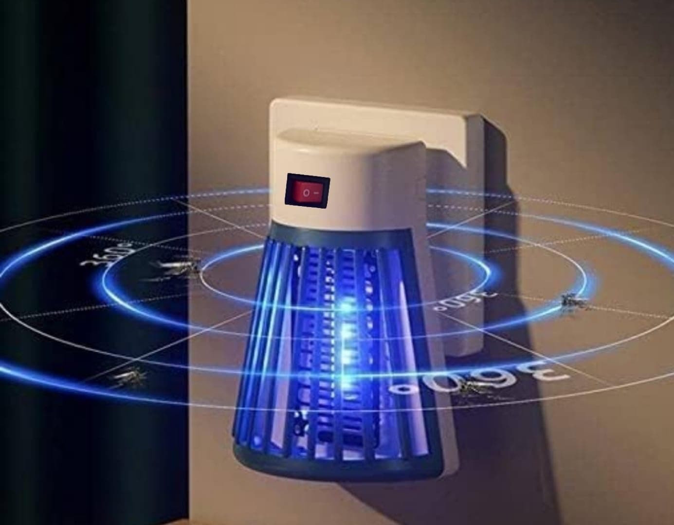 Mosquito Lamp Eco-Friendly LED Mosquito Killer Machine – USB-Powered Indoor Bug Zapper for Home – Chemical-Free Insect Trap Safe for Kids & Pets – Easy to Clean (Mosquito LAMP)