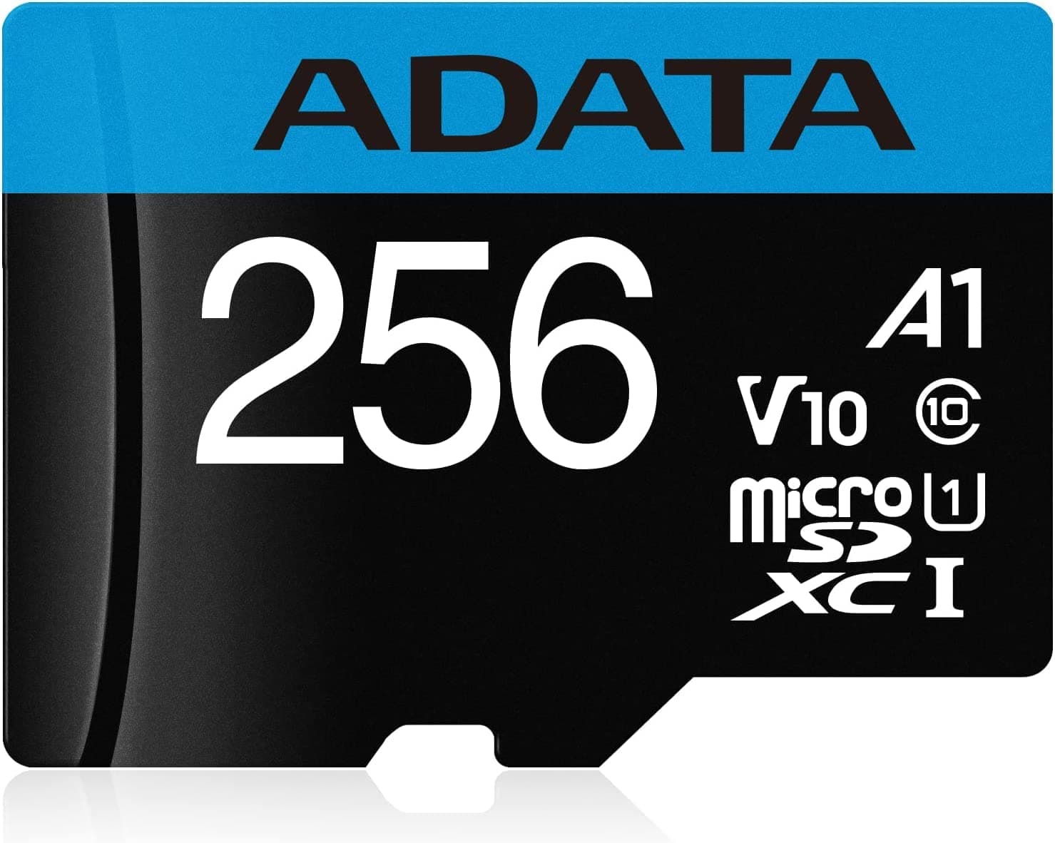 ADATA Premier 256GB MicroSDHC/SDXC UHS-I Class 10 V10 A1 Memory Card with Adapter Read up to 100 MB/s (AUSDX256GUICL10A1-RA1)