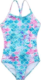 Girls One Pieces Swimsuit Cute Swimwear Bathing Suits 2-12 Years