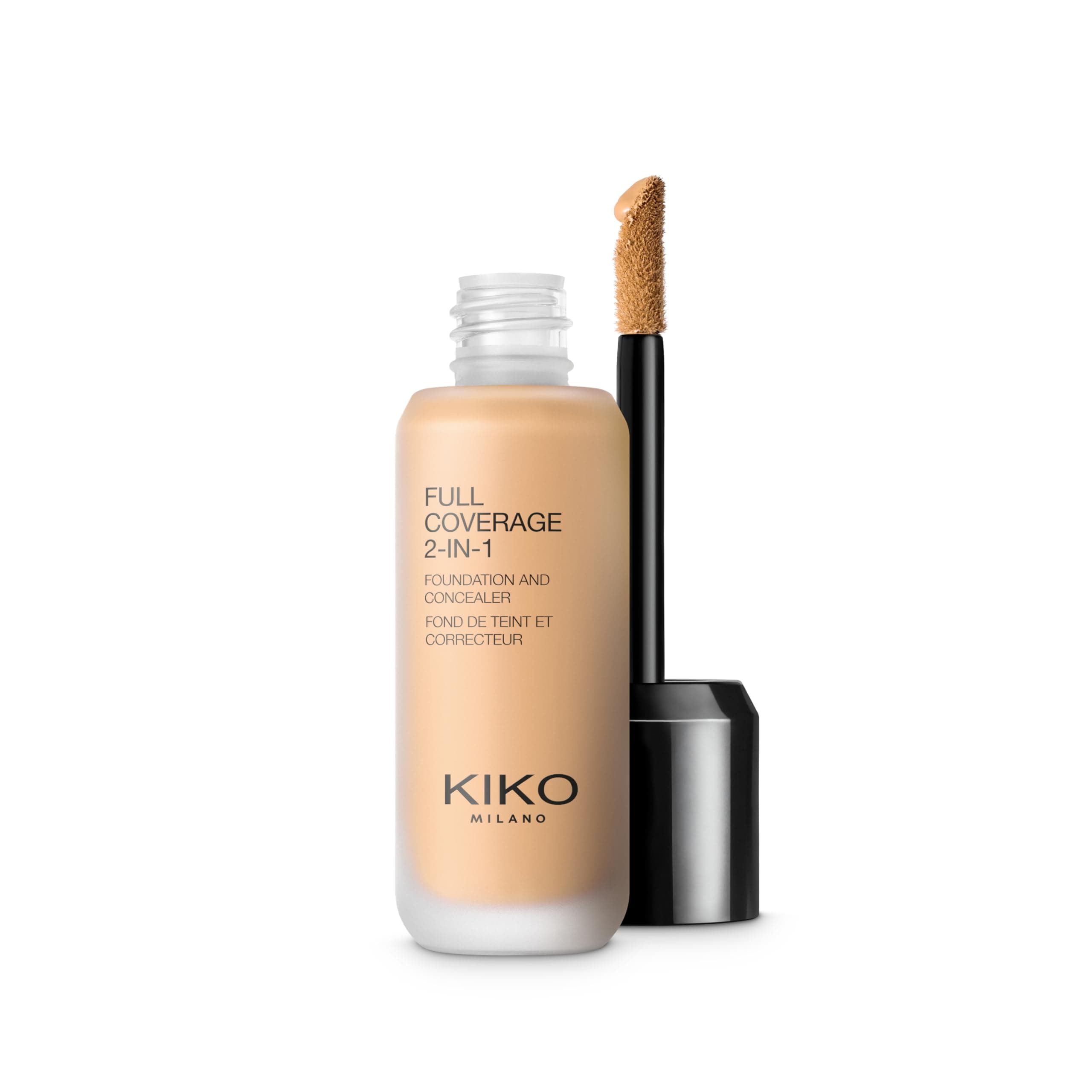 KIKO Milano Full Coverage 2-in-1 Foundation & Concealer 10 - N 40 | Fondotinta e Correttore 2 in 1, Elevata Coprenza
