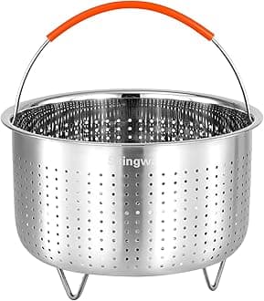 Steamer Basket for Instant Pot, Stainless Steel Vegetable Steamer Basket Insert for Pots (3qt)