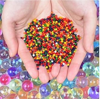 Crystal Jelly Water Balls Rubber Jelly Beads Growing Orbeez, Round- Pack Of 10,000 Pcs, 0.2 Cm