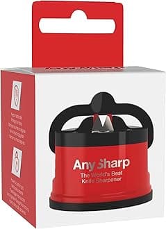 AnySharp World's Best Knife Sharpener with PowerGrip