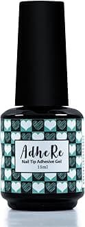 ADHERE Nail Tip Glue Gel 15ml - Adhesive for Press On Nails, Nail Extension, UV Curing Needed, Long Lasting Bond for Acrylic Fake Nails, Salon Art DIY at Home