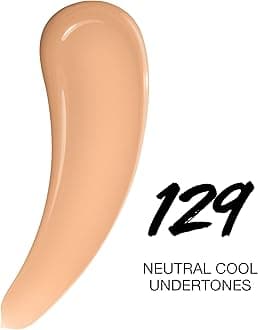 Maybelline Super Stay Lumi-Matte Foundation, Lightweight and Buildable Full Coverage Foundation Makeup For Up To 30HR Wear, 129, 1 Count