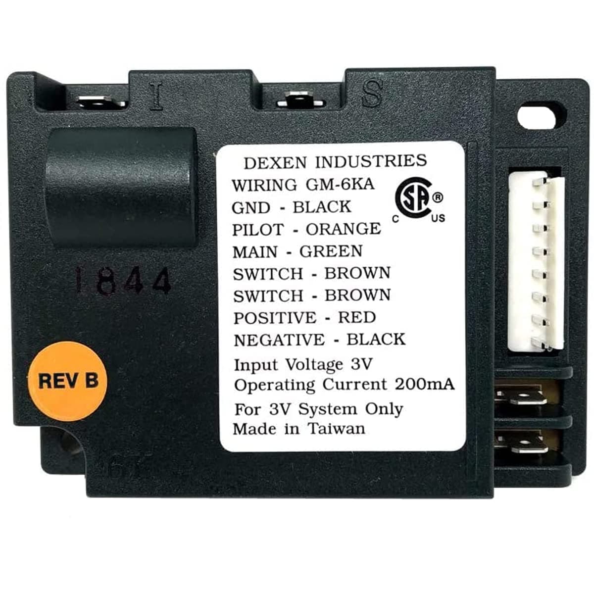 GM6K-M Fireplace Control Module – IPI Ignition, 3V Battery or Transformer Powered – Works with Quadra-Fire, Heatilator, Heat N Glo, Majestic – Replaces SRV593-592, 593-592