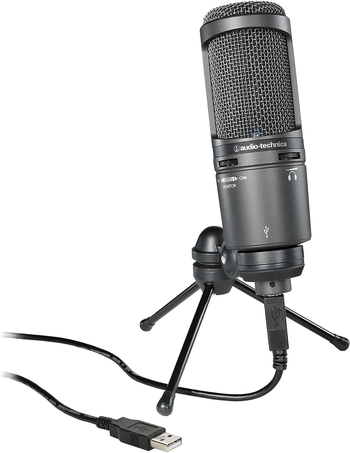 Audio-Technica 2020USB+ Cardioid Condenser Microphone (USB connection) Grey