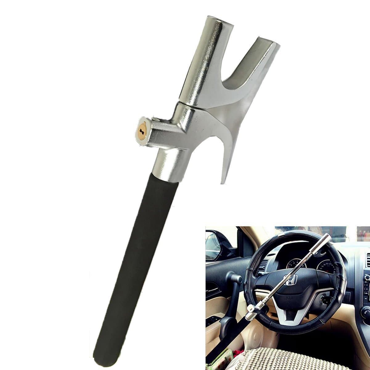 Twin Hooks Steering Wheel Lock Security Guard Car Self-defense Broken Windows Vehicle Car Auto Steering Wheel Anti Theft Car Anti-theft Security Lock Broken Windows Anti Theft Device