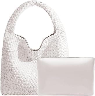 Woven Tote Bag for Women, Fashion Hobo Handbag, Travel Top-handle Shoulder Bag, Beach Underarm Bag with Purse