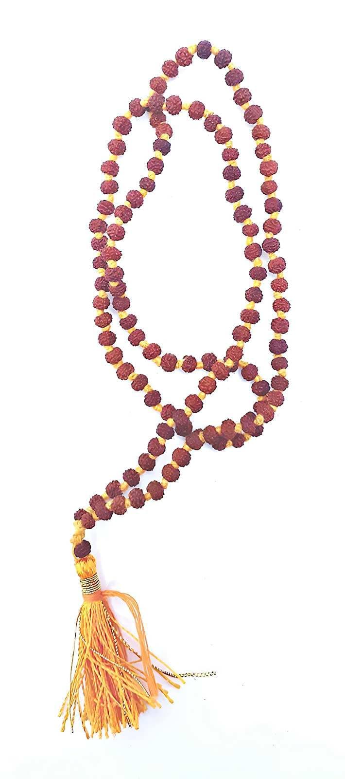 Rudraksha Small Mala for men 4mm Bead size Zero No. Rudraksha rudraksha mala small size small rudraksha mala lenght 12 inch (2 mm)