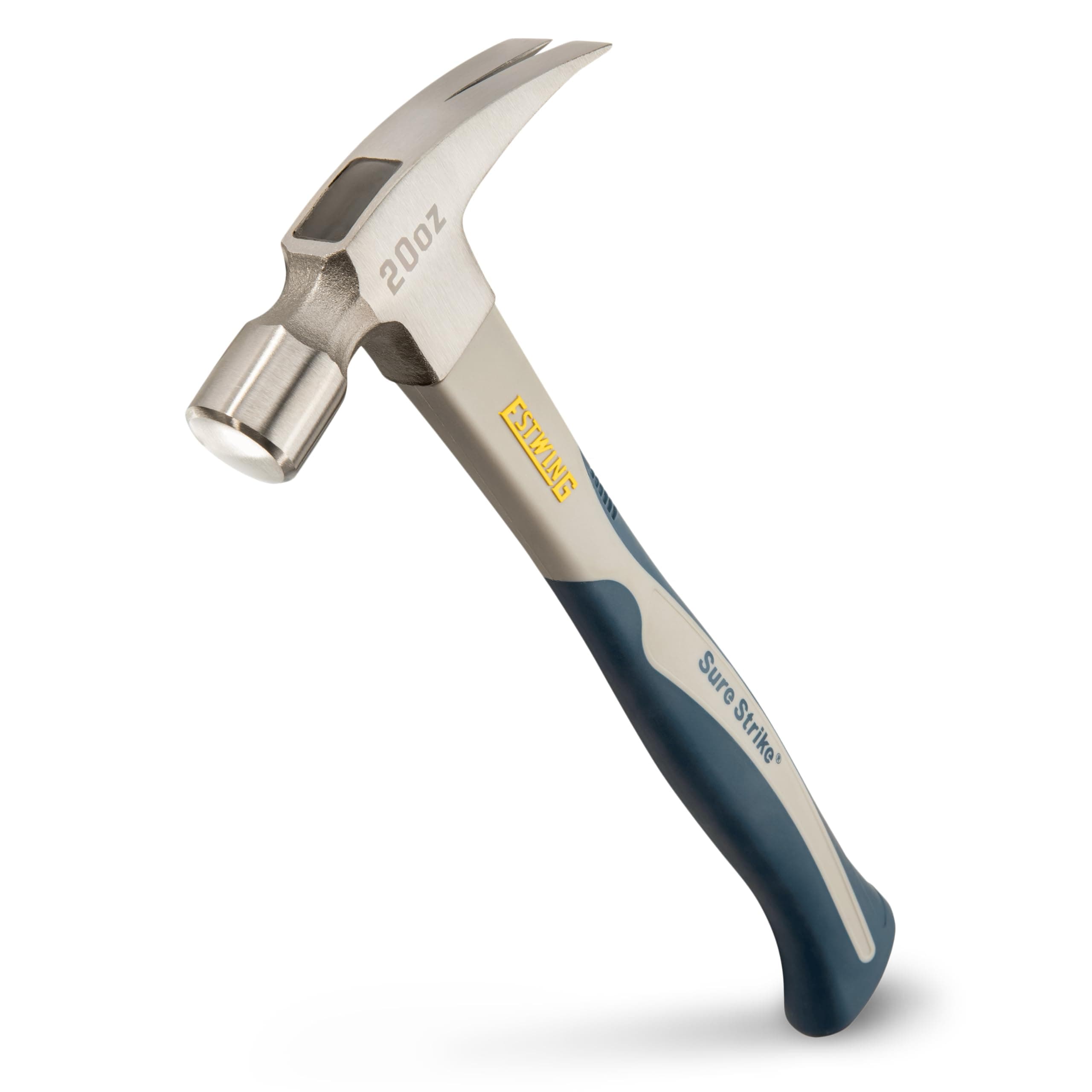 Sure Strike Hammer - 20 oz Rip Claw Hammer with Smooth Face & Carbon Fiber Handle - SSCF20S