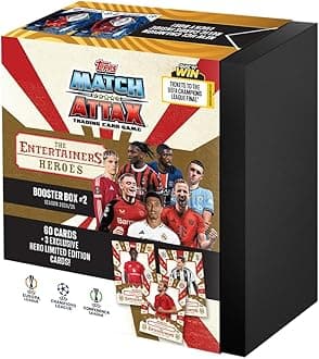 Topps UEFA Champions League Match Attax 24/25 Trading and Collectible Card Game (The Entertainers Booster Box - Heroes)