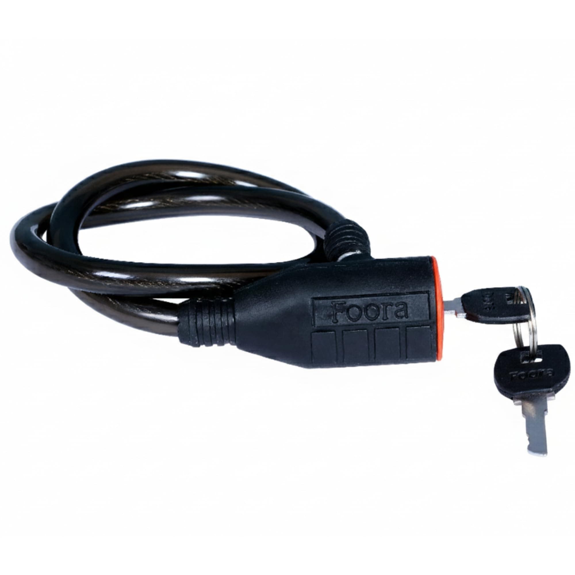 Foora Multipurpose Cable Lock 63.5 CM Length for Cycles, Bikes, Helmets or Scooters Assorted Colour | 2 Keys | 1 Lock | CL-03 (Pack of 1)