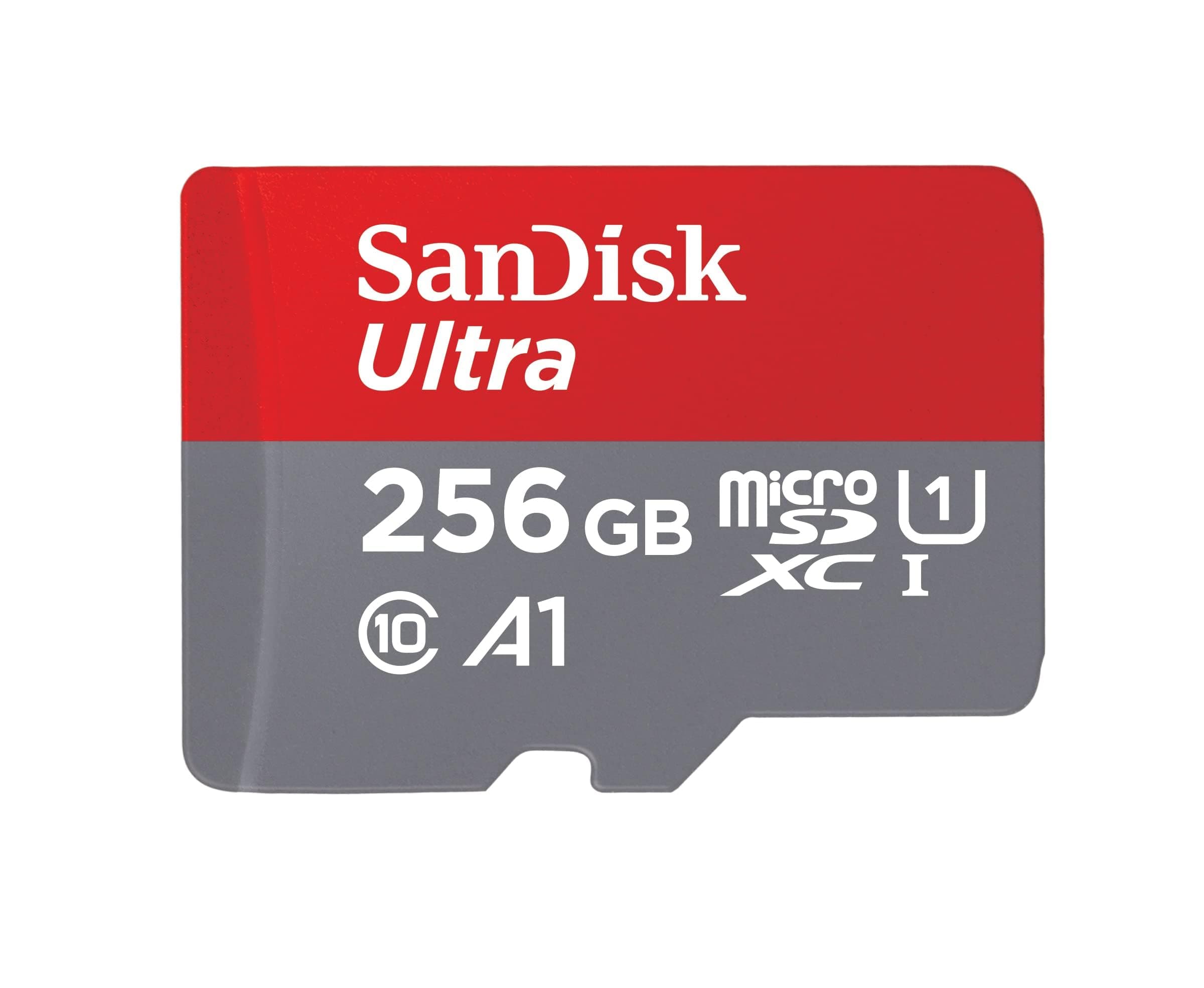 [Older Version] SanDisk 256GB Ultra microSDXC UHS-I Memory Card with Adapter - 120MB/s, C10, U1, Full HD, A1, Micro SD Card - SDSQUA4-256G-GN6MA