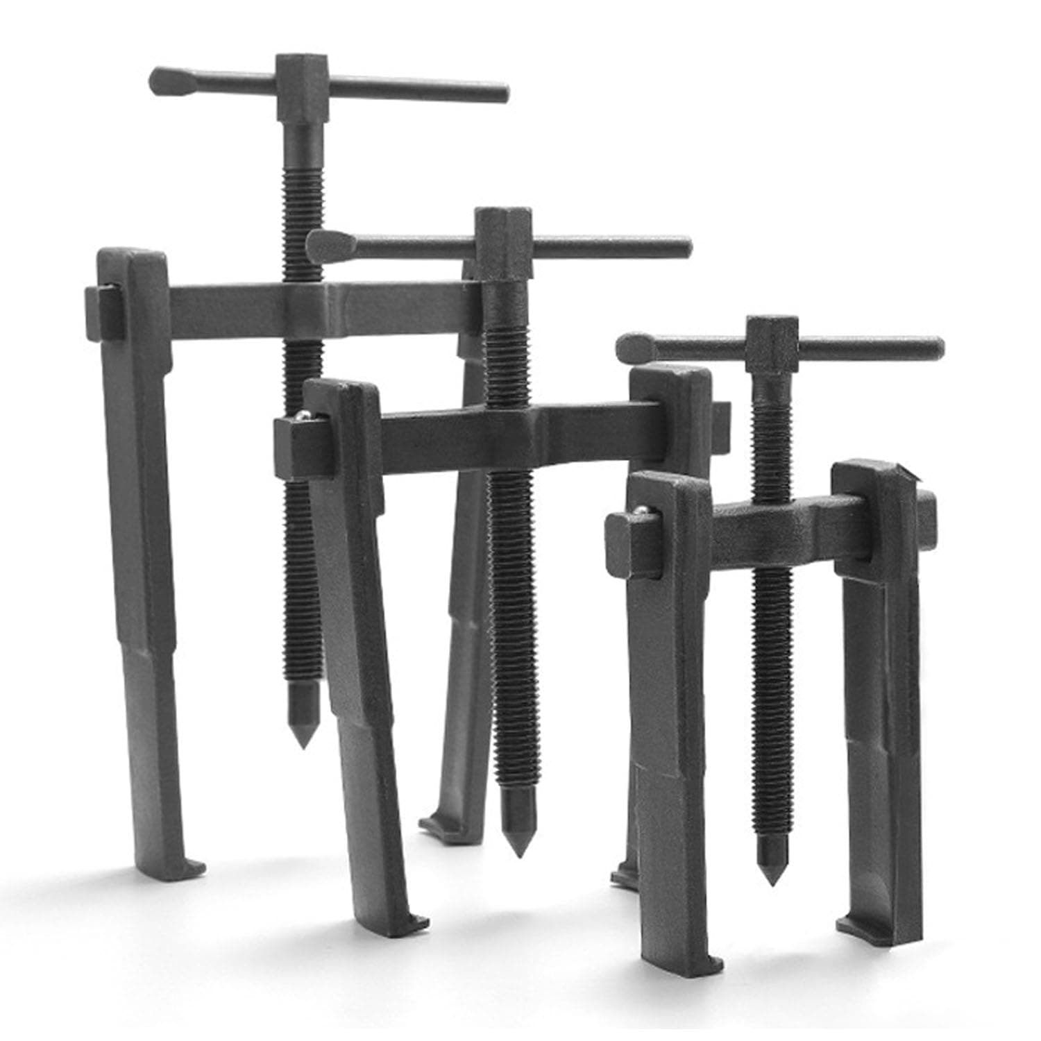 ANBOO 3Pack 3'' 4'' 6'' Two Jaw Bearing Puller Kit, Gear Puller Remover Hand Tool Kit 20-85mm, Twin Legs Ultra Thin Bearing Gear Pump Pulley Extractor Removal Tool 1-3 tons for Wheel, Motorcycle,Car