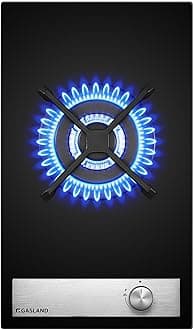 – GASLAND GH12BF 30 cm Built-in Gas Hob, Black Tempered Glass Gas Cooktop, 3.4 kW Triple Ring Burner, NG/LPG Convertible