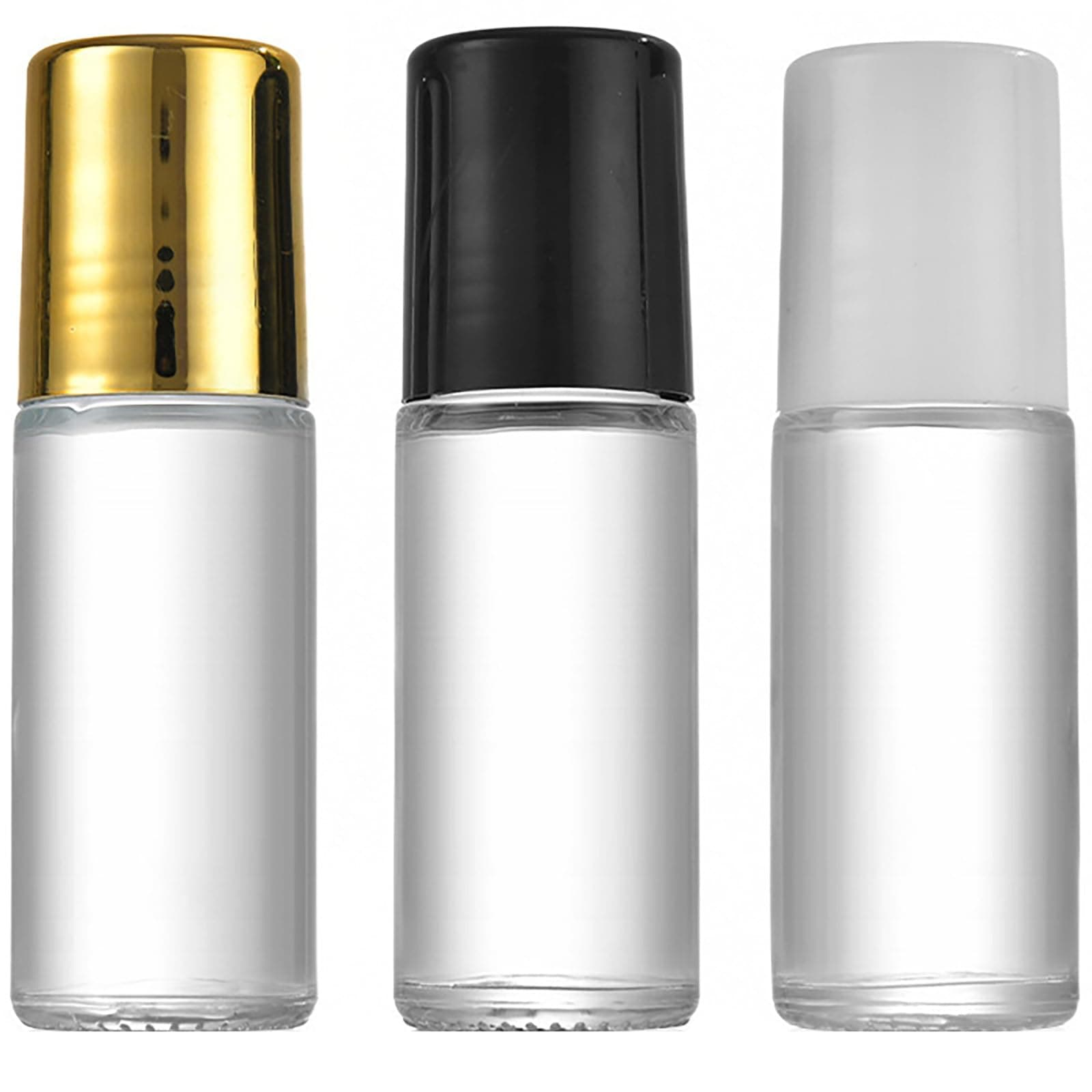 LJJCSFF 3 Pcs 30ml Essential Oil Roller Bottles Roll On Bottles Empty Glass Roller Ball Bottle For Skin Care Perfume Deodorant