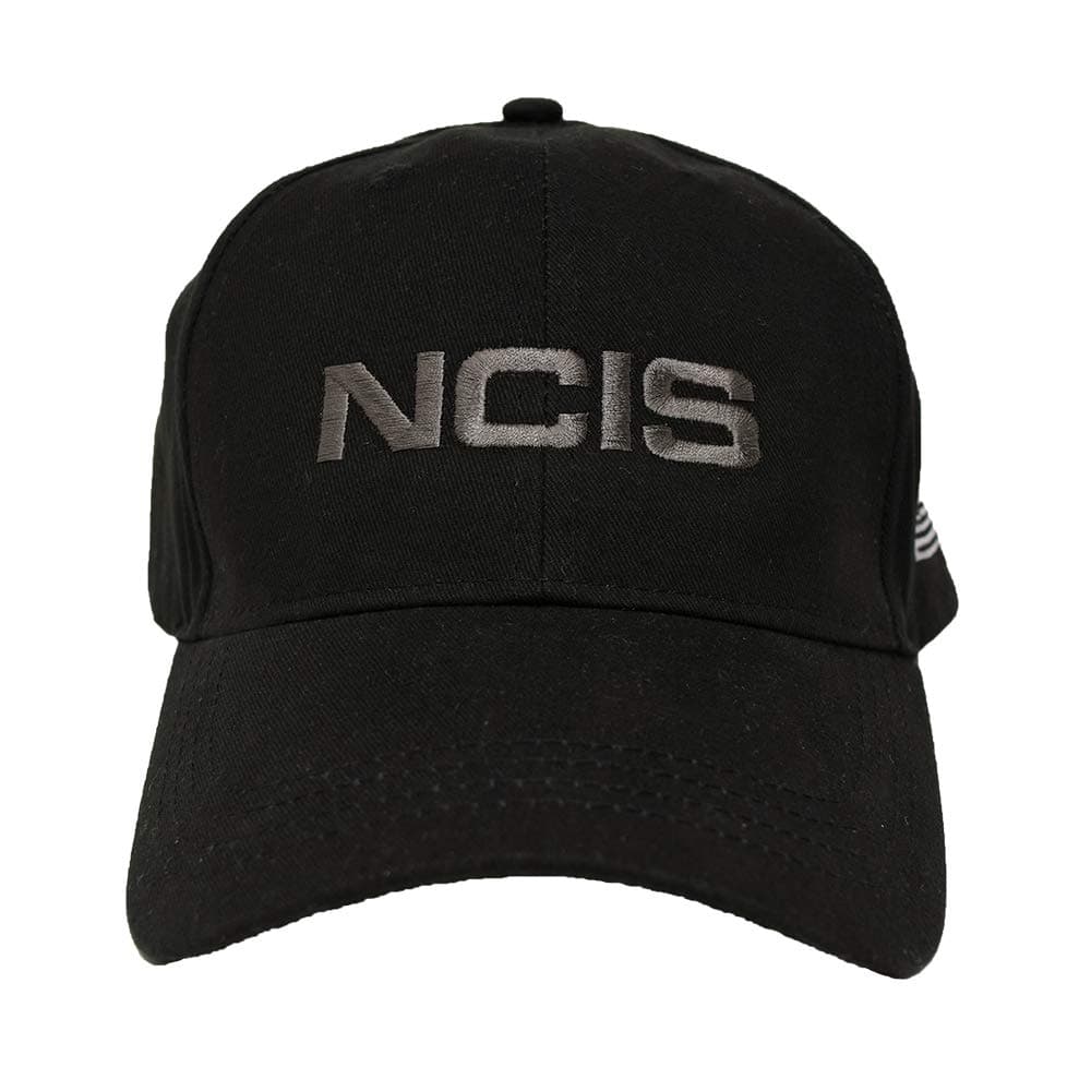 NCIS Special Agent Hat with Flag – Official Cap of Agent Leroy Gibbs As Seen On – Adjustable Embroidered Baseball Cap, Black