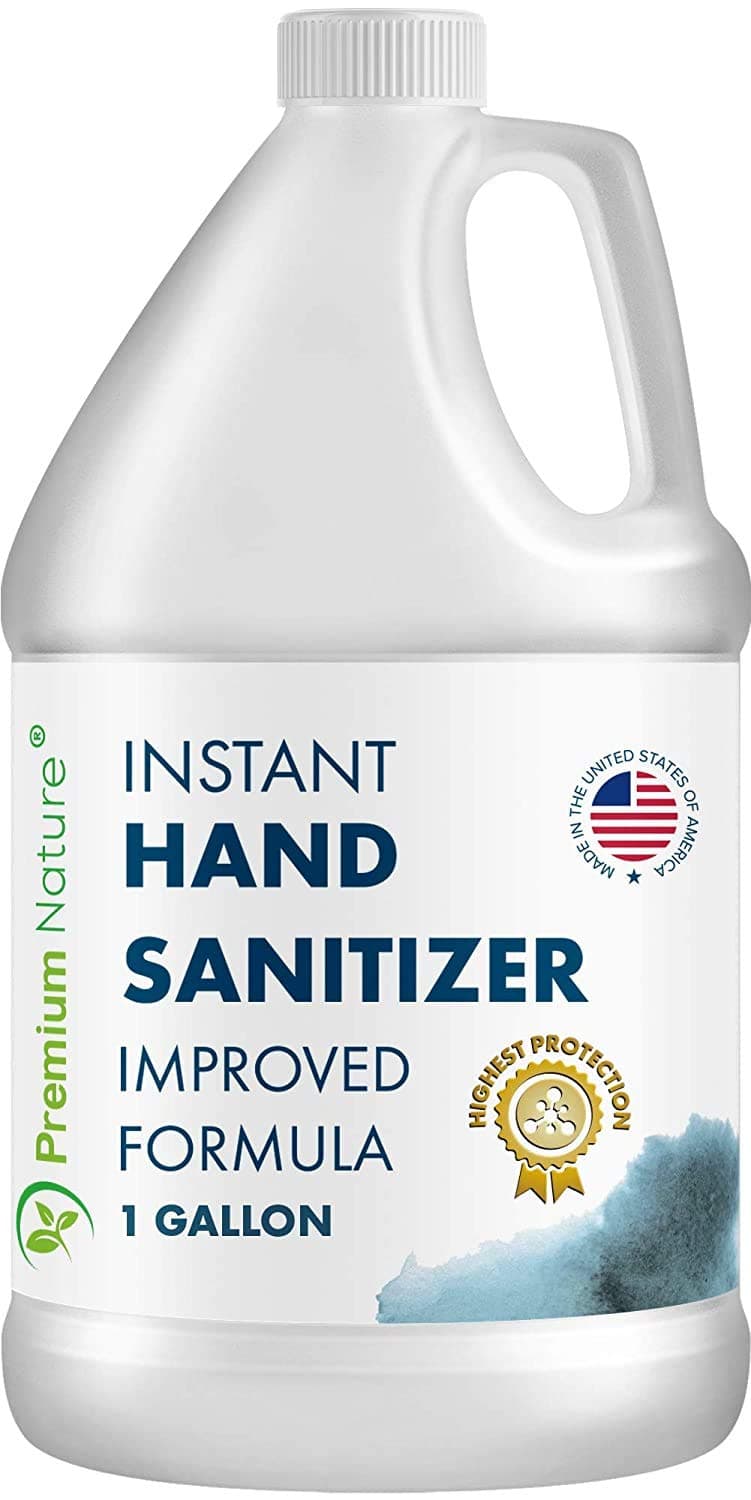 Hand Sanitize Gel - Value Size Advanced Natural Hand Sanitize Cleaner Portable Aloe Vera Moisturizer Packaging May Vary (1 Gallon)