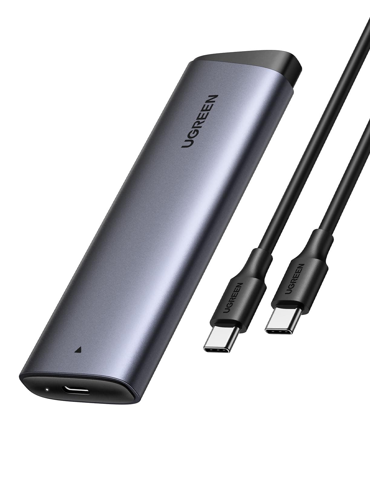 UGREEN M.2 NVME Enclosure, 10Gbps M.2 SSD Enclosure to USB Adapter/Reader, USB C 3.2 Gen2, Tool-Free External PCI-E SSD Case Supports M and B&M Keys and Size 2230/2242 /2260/2280