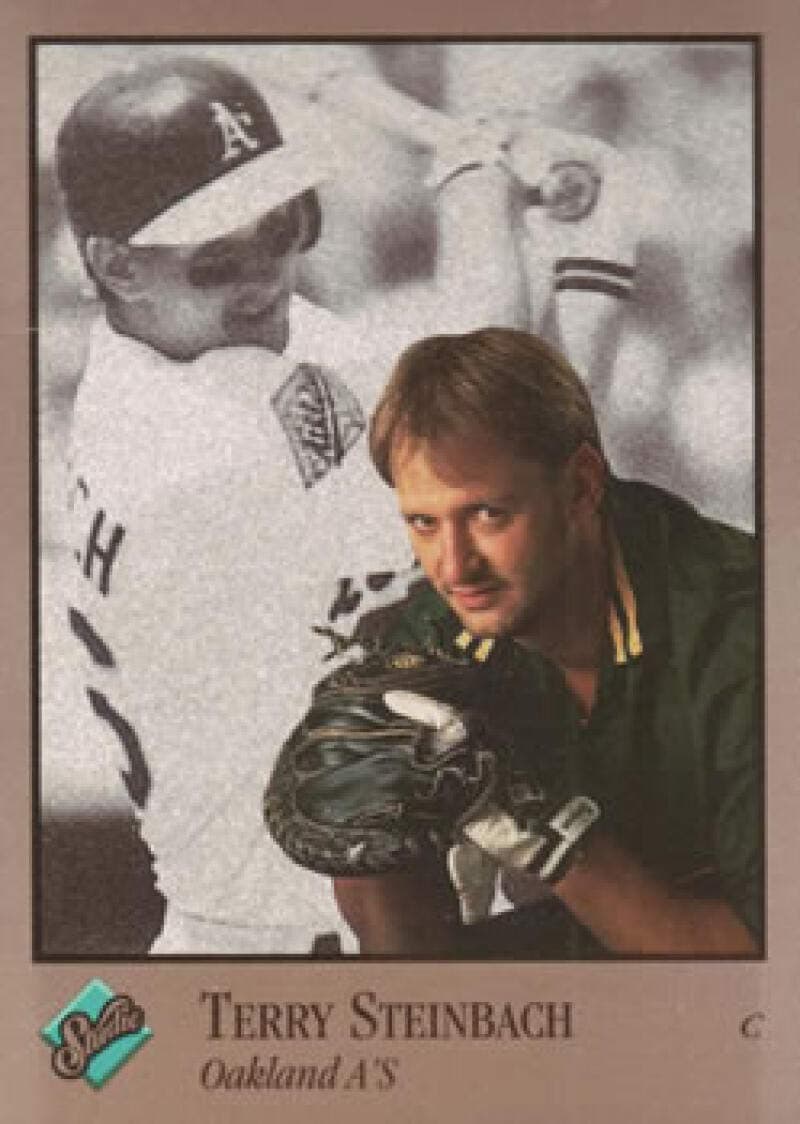 Baseball MLB 1992 Studio #229 Terry Steinbach VG Athletics