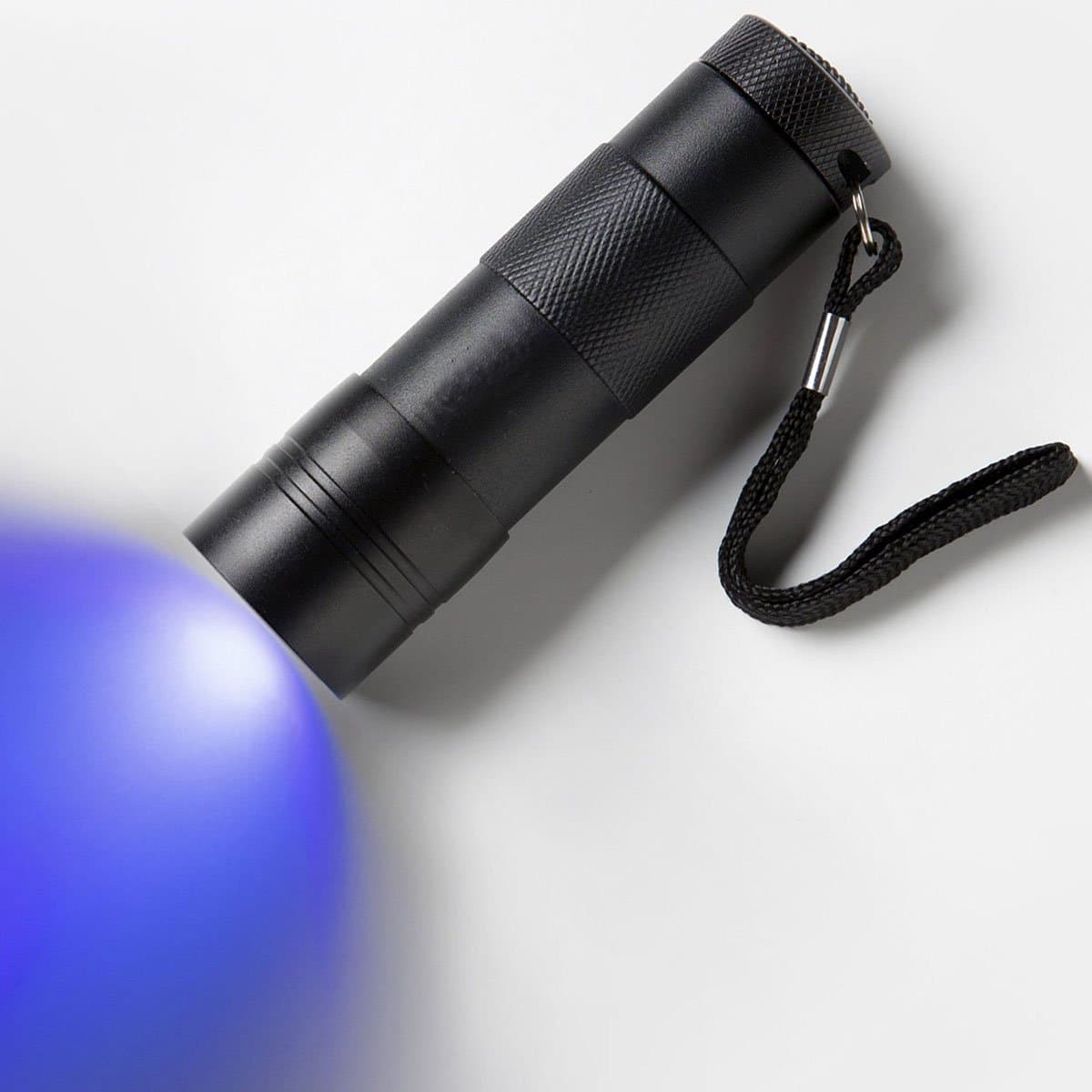 Watson Lee Black light UV Flashlight Handheld Urine Stain Detector, 12 LED Ultra Violet Flashlight to Find Stains on Carpet, Rugs or Furniture Material.