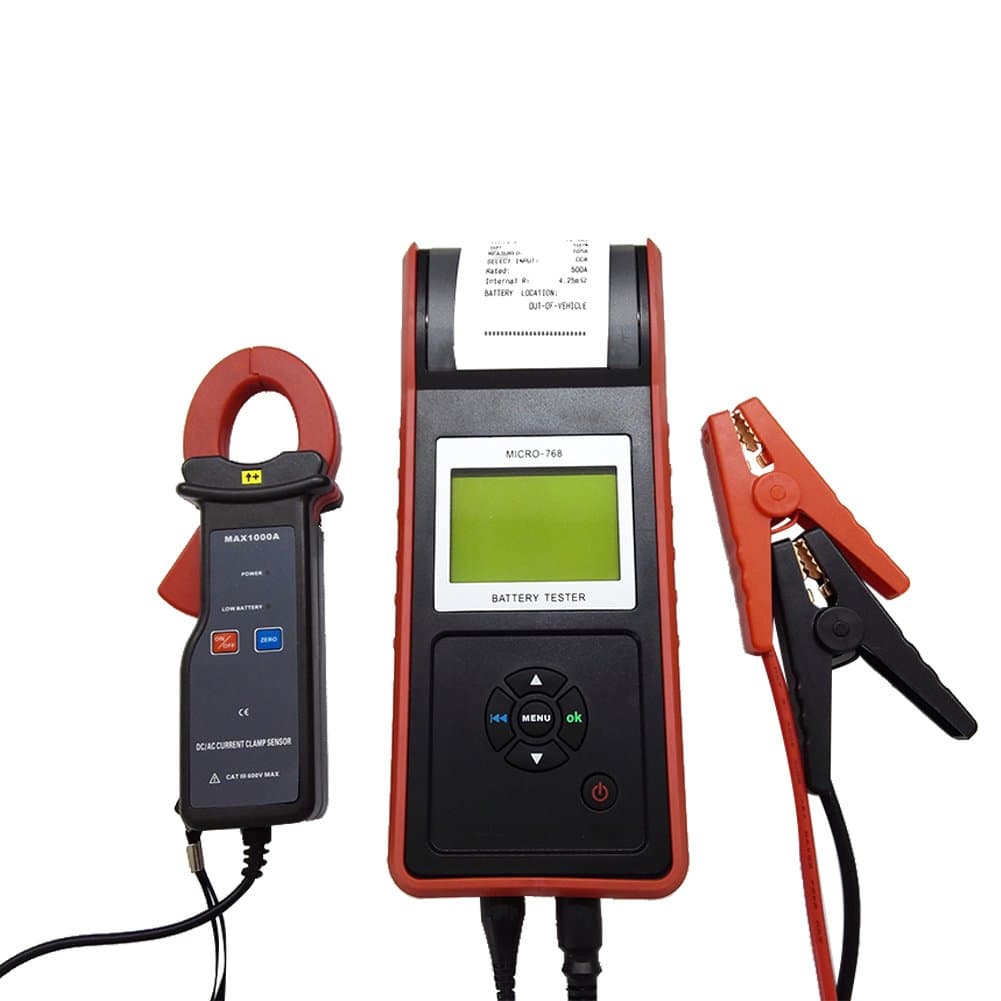 Sanmo Automotive (100-2000 CCA) Battery Tester MICRO-768A Cold Cranking Amps Auto Starter System Testing