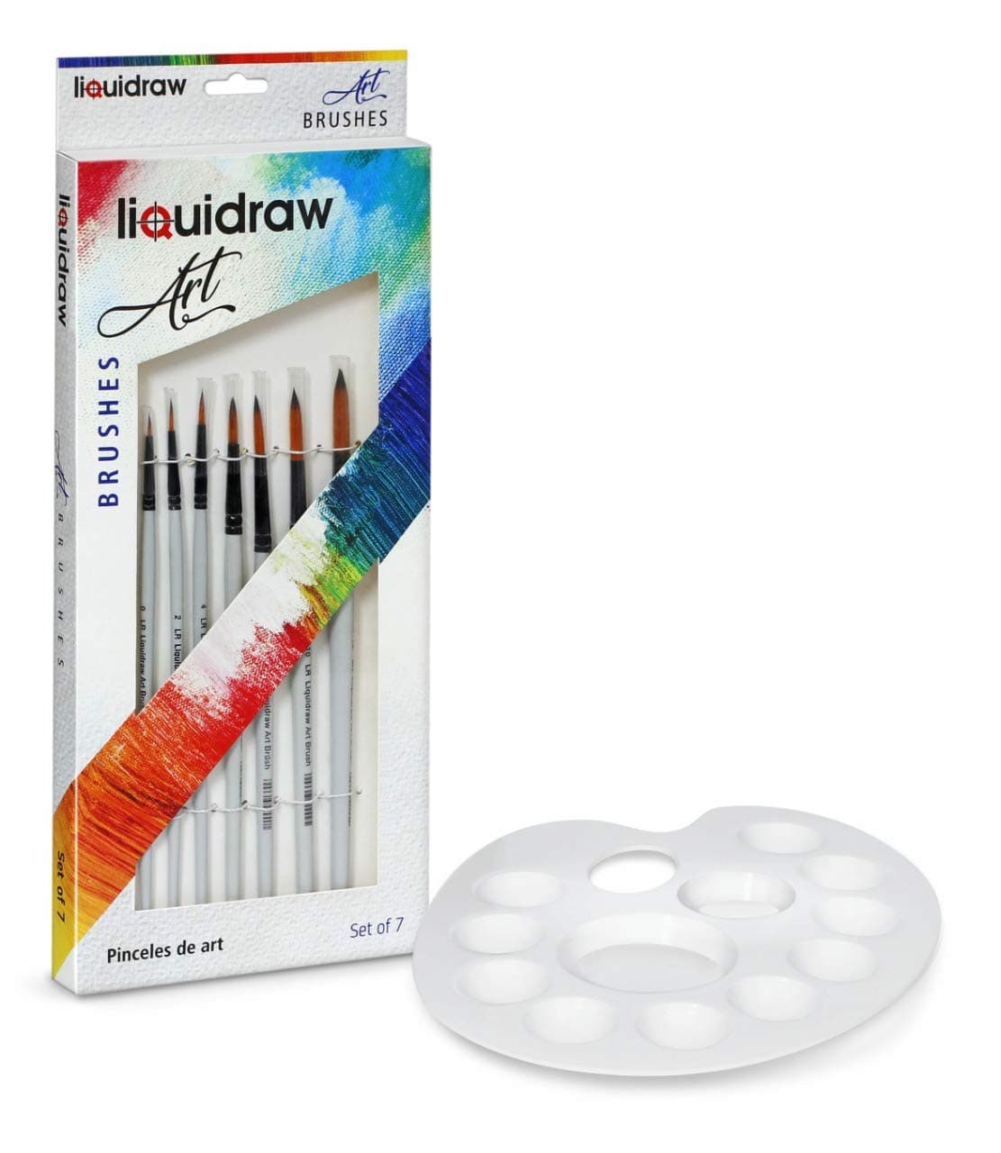 Liquidraw Art Paint, Grey Brushes + White Palette