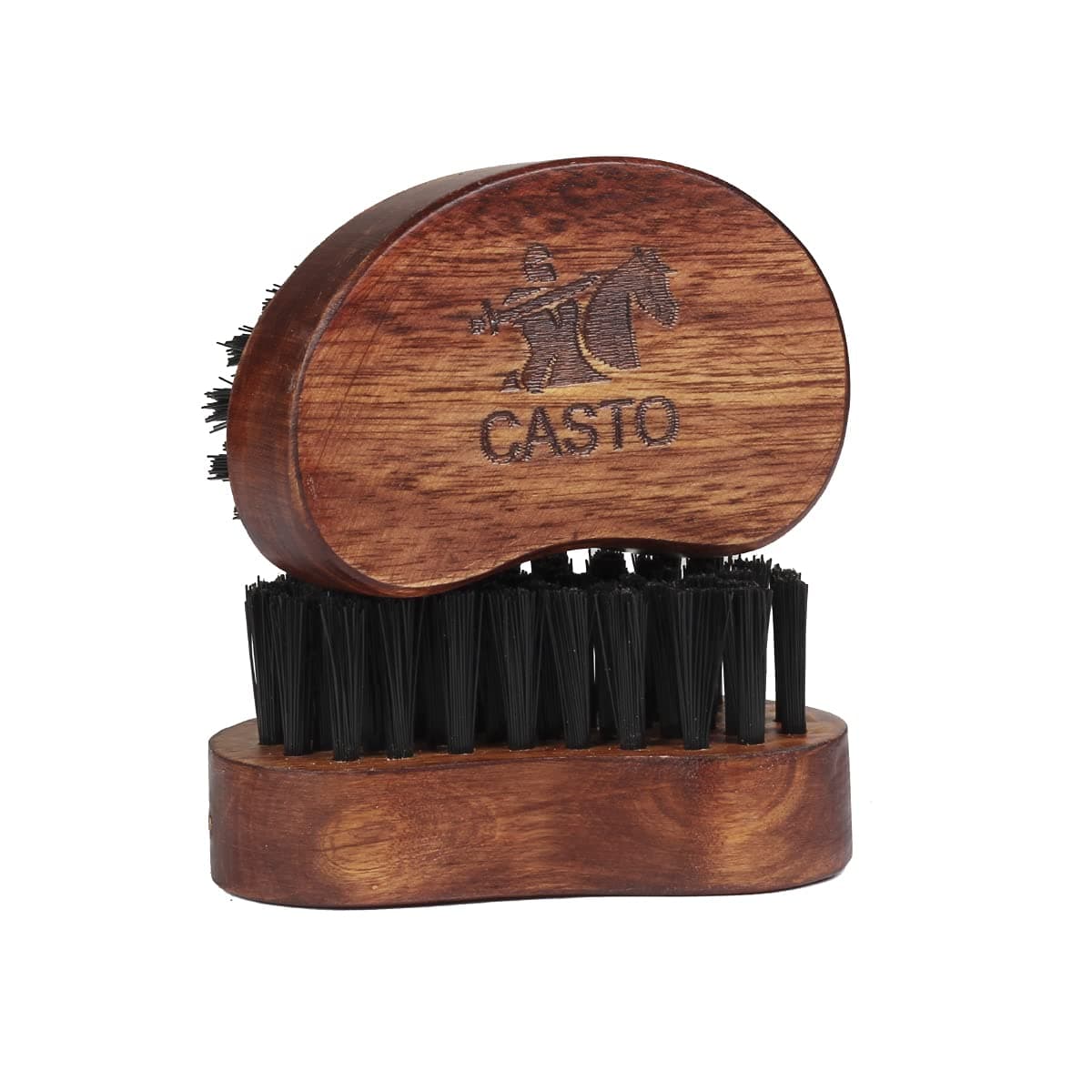casto Nylon Beard Brush For Men With First Cut Bristles Made With Firm Bristles To Tame & Soften Hair (Kaju)