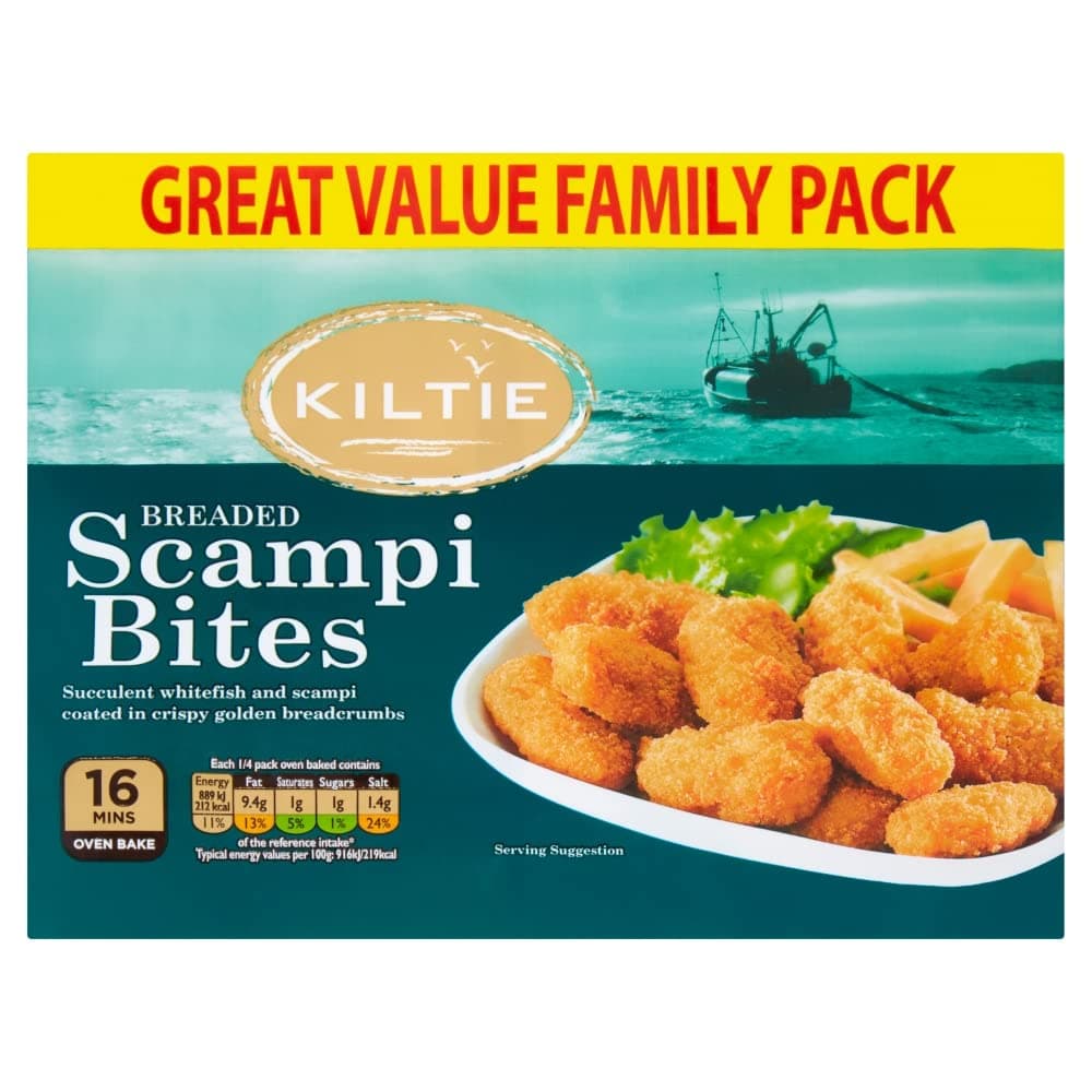 Breaded Scampi Bites, 400g (Frozen)