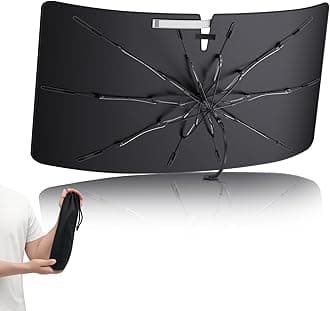 LANTUWindshield Sunshade for 2025 Chevy Equinox Accessories Foldable Sun Shield Block UV Rays with Dual-Silver Coating& Nano Ice Crystal Cooling Keeps Car Interior Cool& Protected [Easier Foldable]