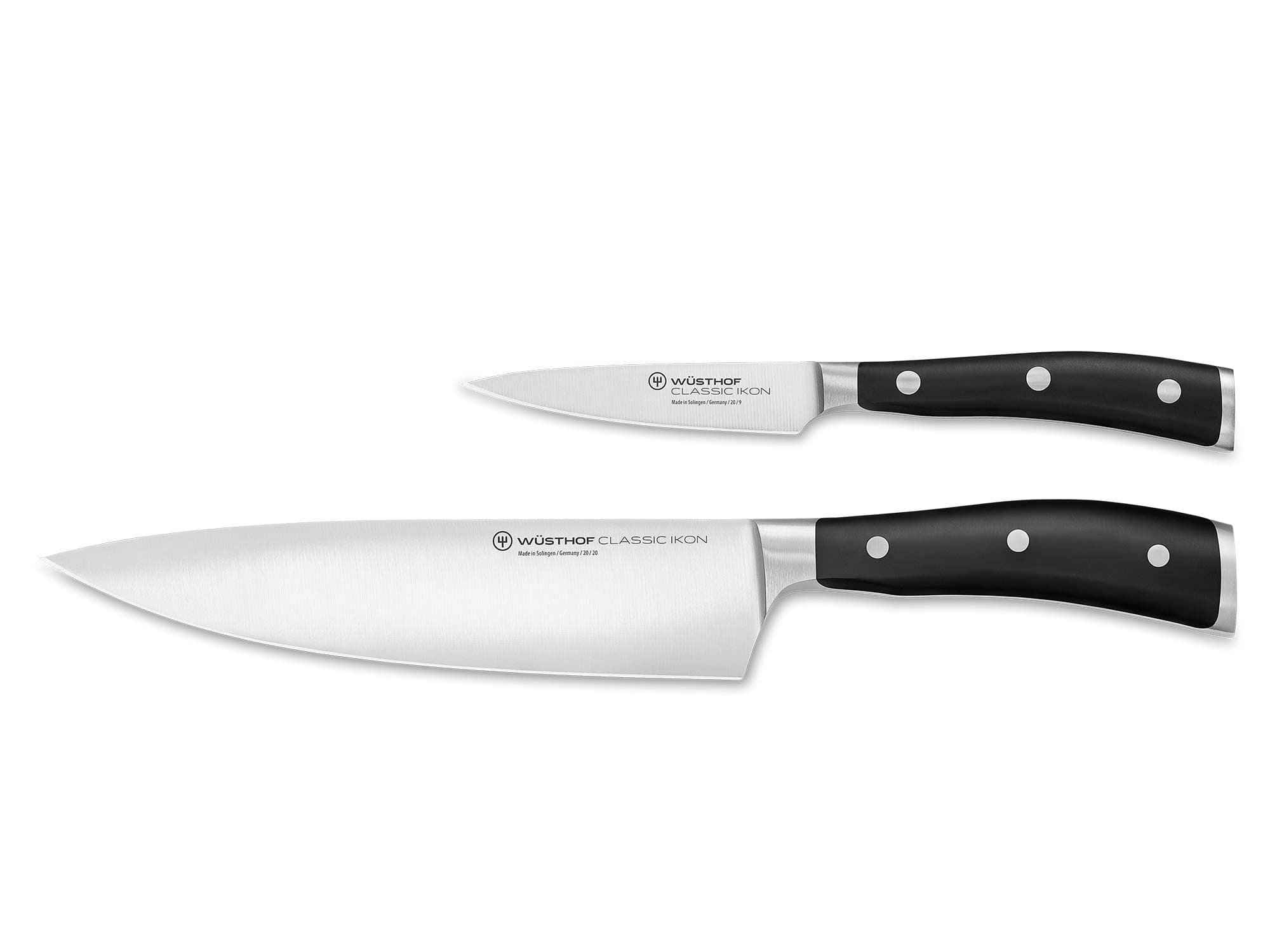 Classic IKON 2-Piece Chef's Knife Set, Black
