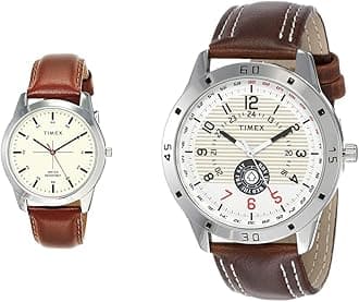 Timex Analog Men Beige Dial & Multi-Color Dial (TW00ZR261E + TI000U90000) | rakshabandhan gifts
