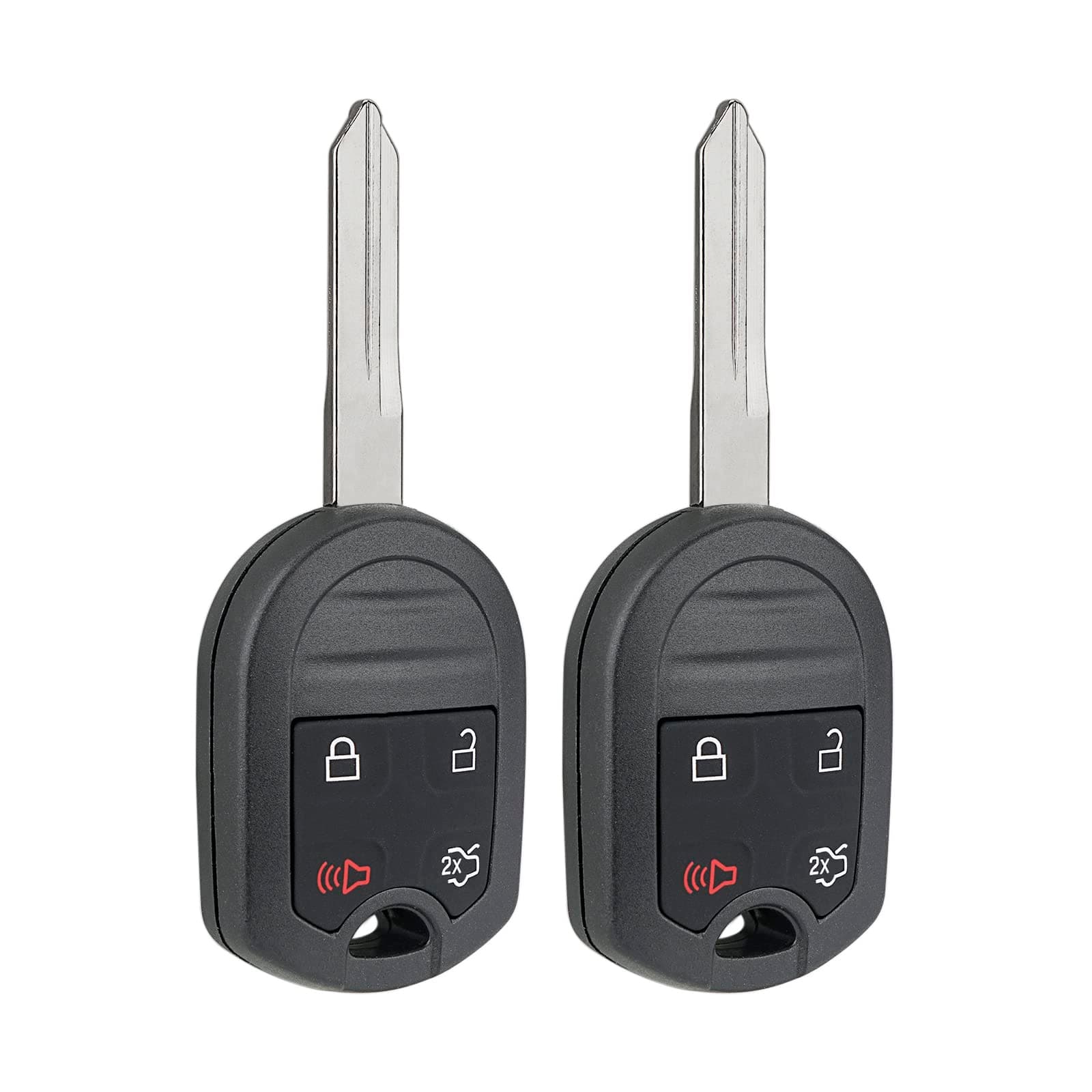 Remote Key Fob Replacement Fits for Ford Explorer 2001-2015 Mustang Expedition Edge Focus Taurus Escape Flex Focus Fusion Lincoln Navigator Sable Keyless Entry Remote Control CWTWB1U793 (Pack of 2)