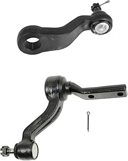 TRQ Front Driver & Passenger Side Steering Kit Idler Arm & Bracket Assembly Pitman Arm Compatible with 88-92 Chevrolet GMC