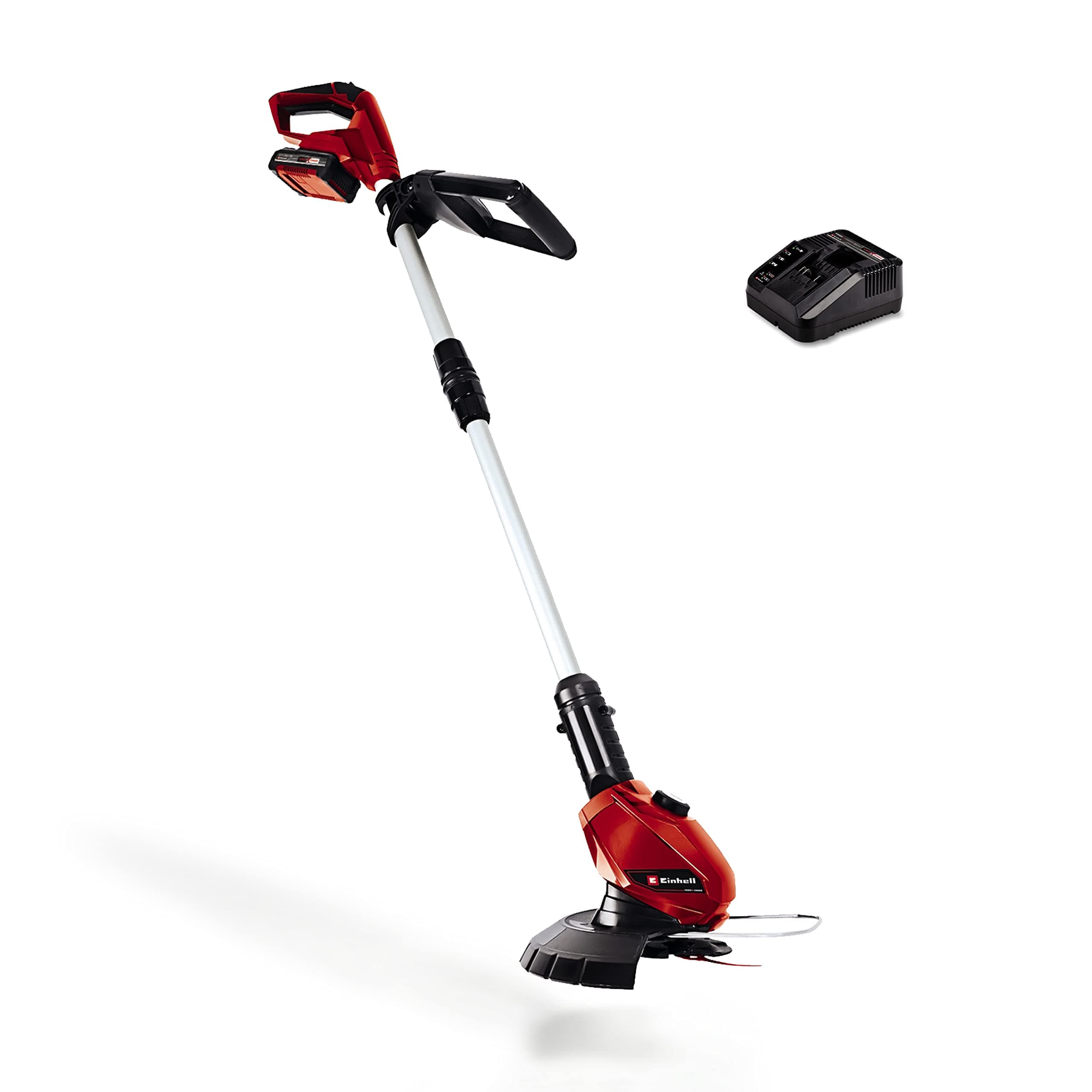 Einhell GE-CT 18 Li Set Power X-Change cordless trimmer (lithium-ion, 18 V, cutting width 24 cm, telescopic including 2.0 Ah battery and charger)