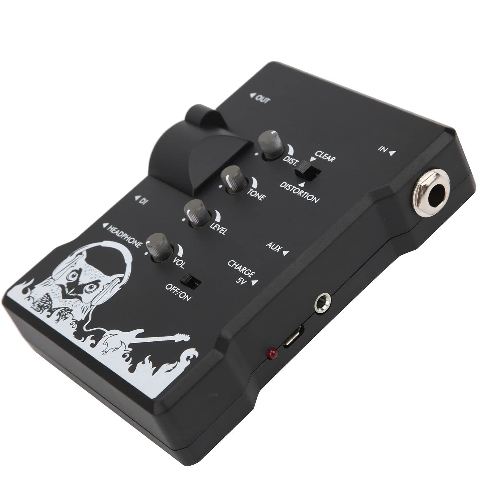 Headphone Amplifier Portable Guitar Headphone Amplifier AUX Function Mini Amplifie(Guitar)