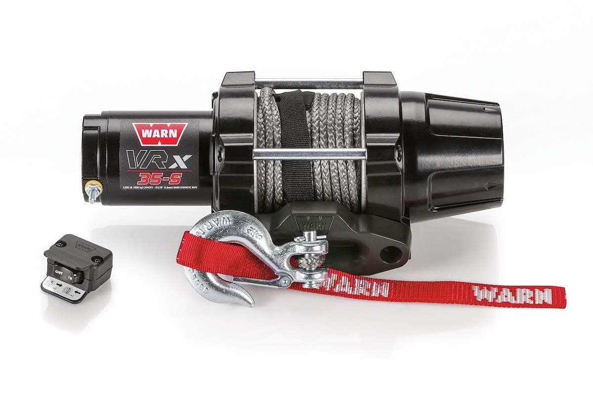 Warn Winch 3500 Synthetic VRX 35 Kit [Includes Heavy Duty Winch Saver]