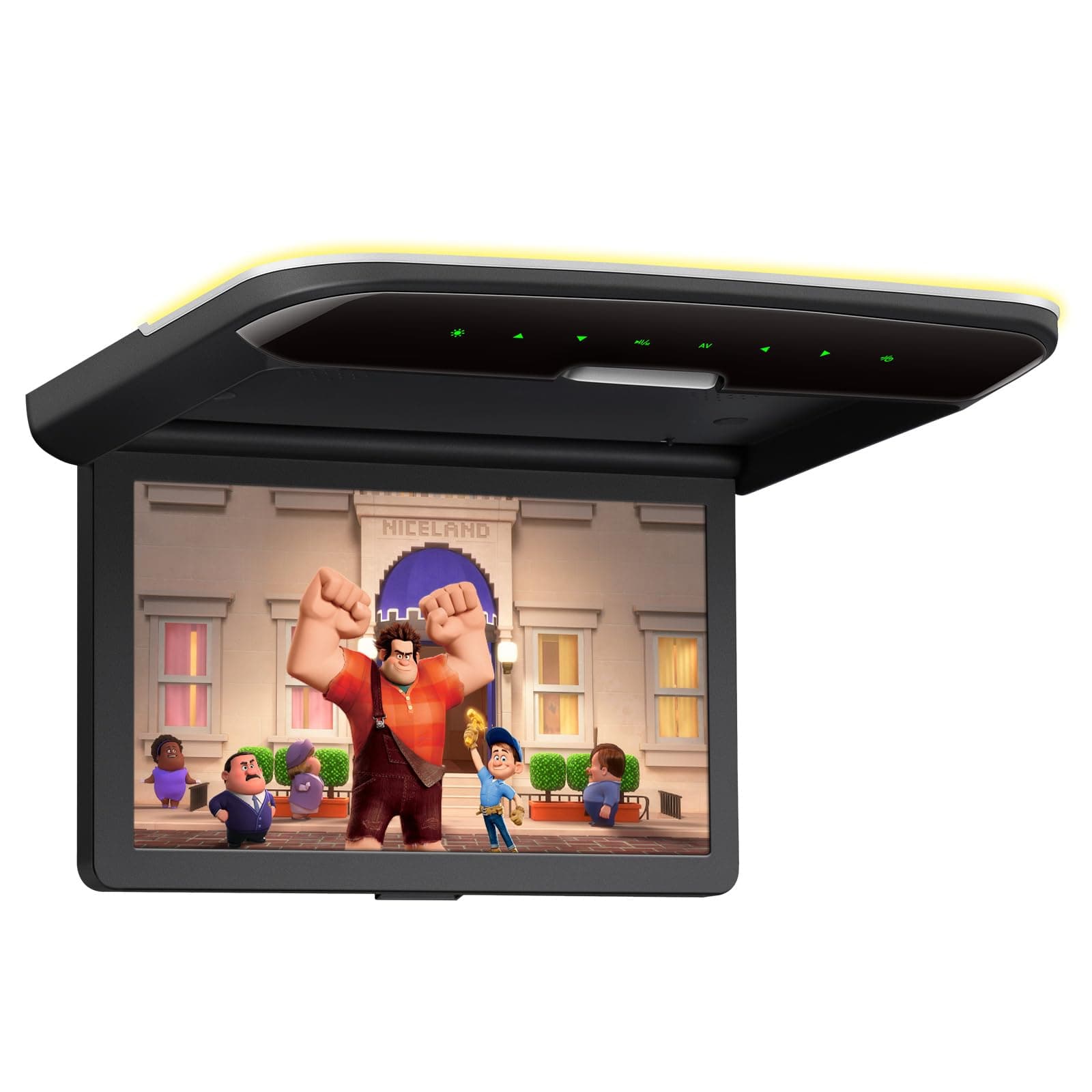 XTRONS 10.2 Inch Car Overhead Player, 1280 * 720 IPS Screen, Flip Down Car TV, HDMI, USB, AV Input