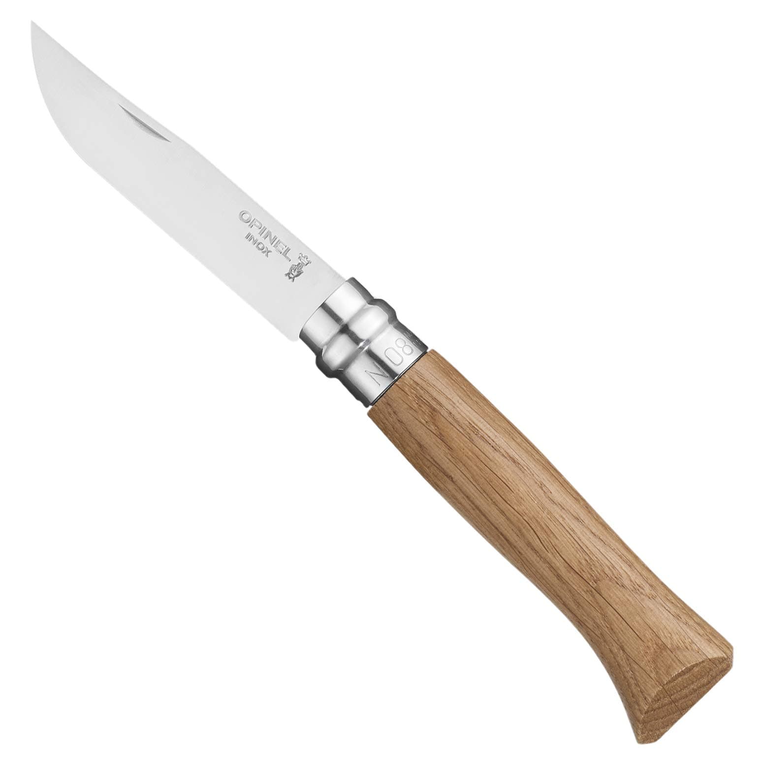 No.8 VRI Oak Handle Lock Knife - Brown