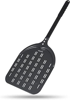 VIKCOLEE Perforated Pizza Peel, Rectangular Pizza, Rotating Peel