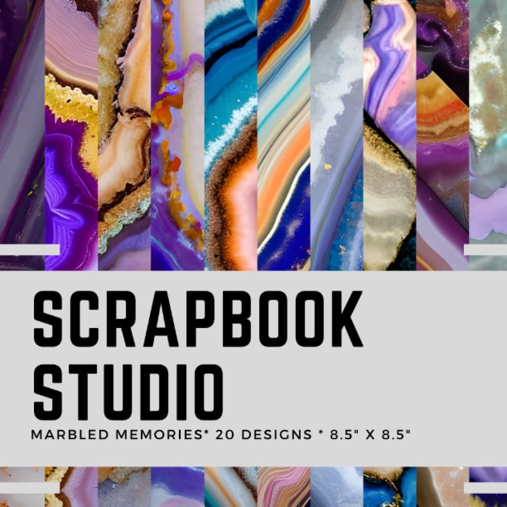 Scrapbook Studio: Marbled Memories * 20 designs * 8" x 8"
