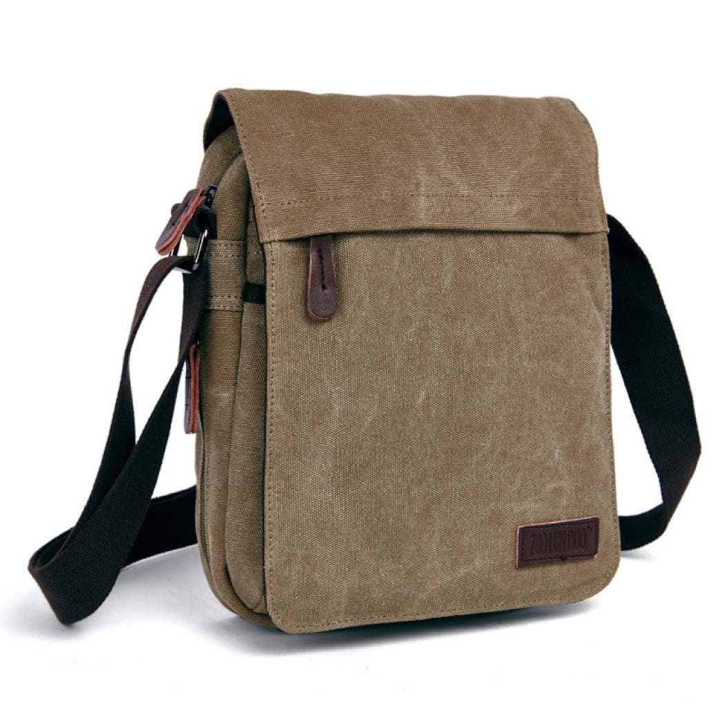 Canvas Messenger Bag Shoulder Bag Laptop Bag Satchel Bag Bookbag Crossbody Bag For Men