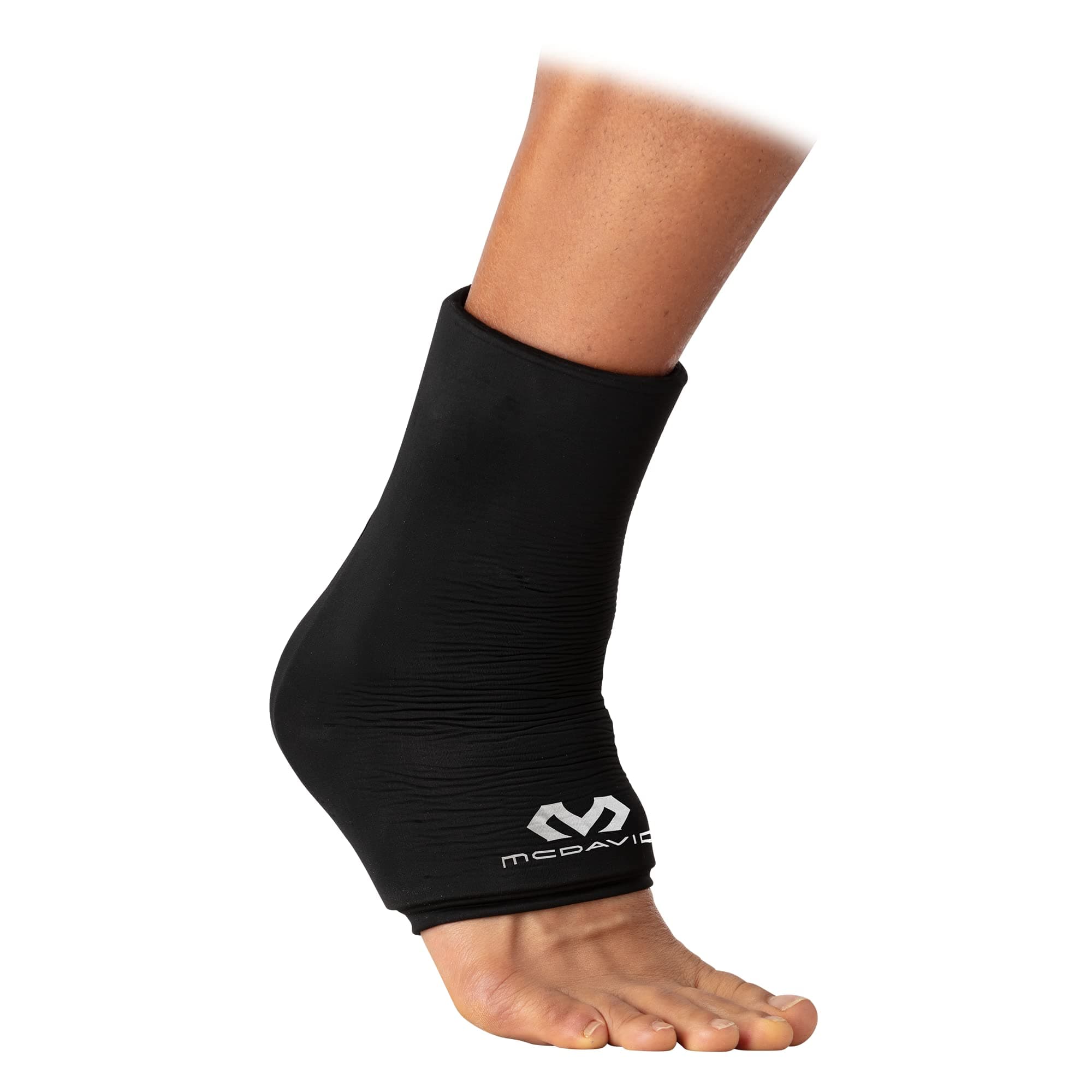 MD Flex Ice Therapy Ankle Comp Sleeve-Black-L/XL