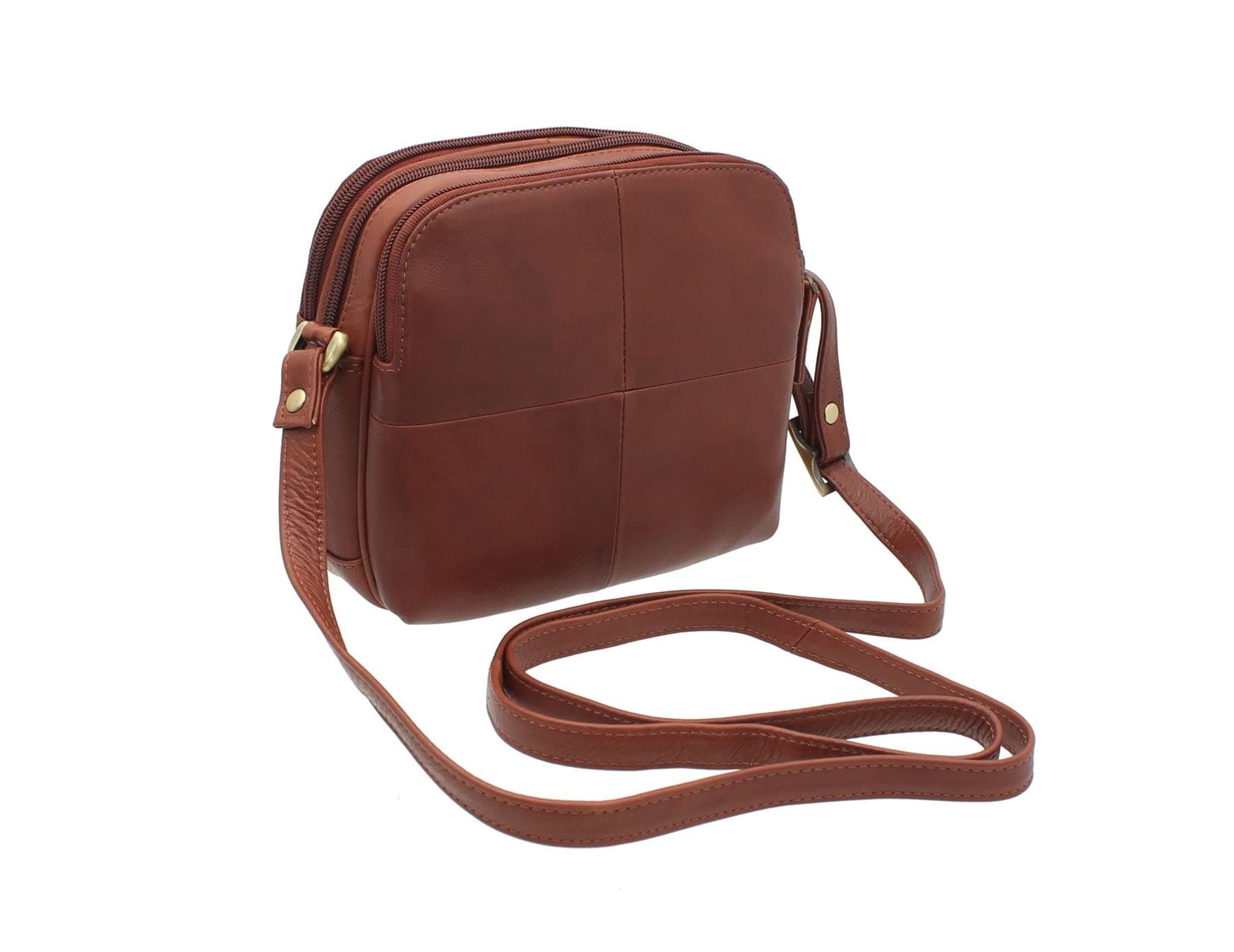 VISCONTILeather Small Shoulder Bag Style 18939
