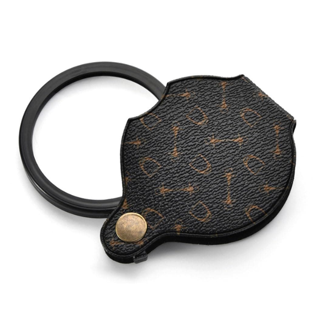 Handheld Magnifier, 15x, Diameter 70 mm, Foldable with Black Rotating Protection Holster, Pack of 1