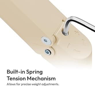 Pixio PS1S Wave Beige Single Monitor Arm Stand Desk Mount - Fits up to 32 inches Monitors and up to 19.8lbs. VESA Compatibility and Integrated Cable Management